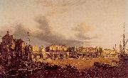 Paul, John View of Old London Bridge as it was in 1747 oil painting
